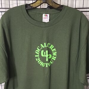 NEW. Widespread Panic 2016 Local Crew, Glow Logo T-Shirt